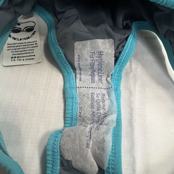 Jolyn Bikini Bottom Europe Style (Hawaii) Blue Medium New With Tags - Picture 5 of 5